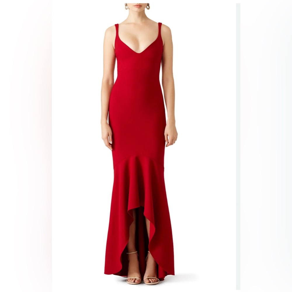 Cinq à Sept Red Sade Gown
